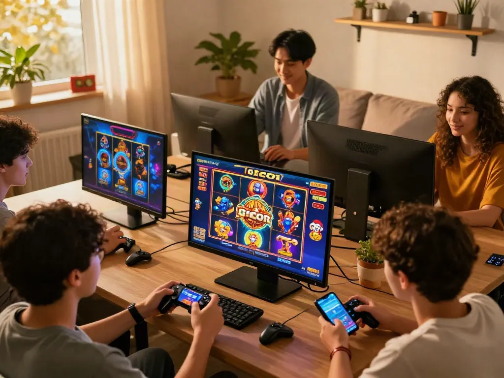 Engaging online gaming session focused on slot gacor hari ini with diverse players enjoying vibrant graphics and excitement.