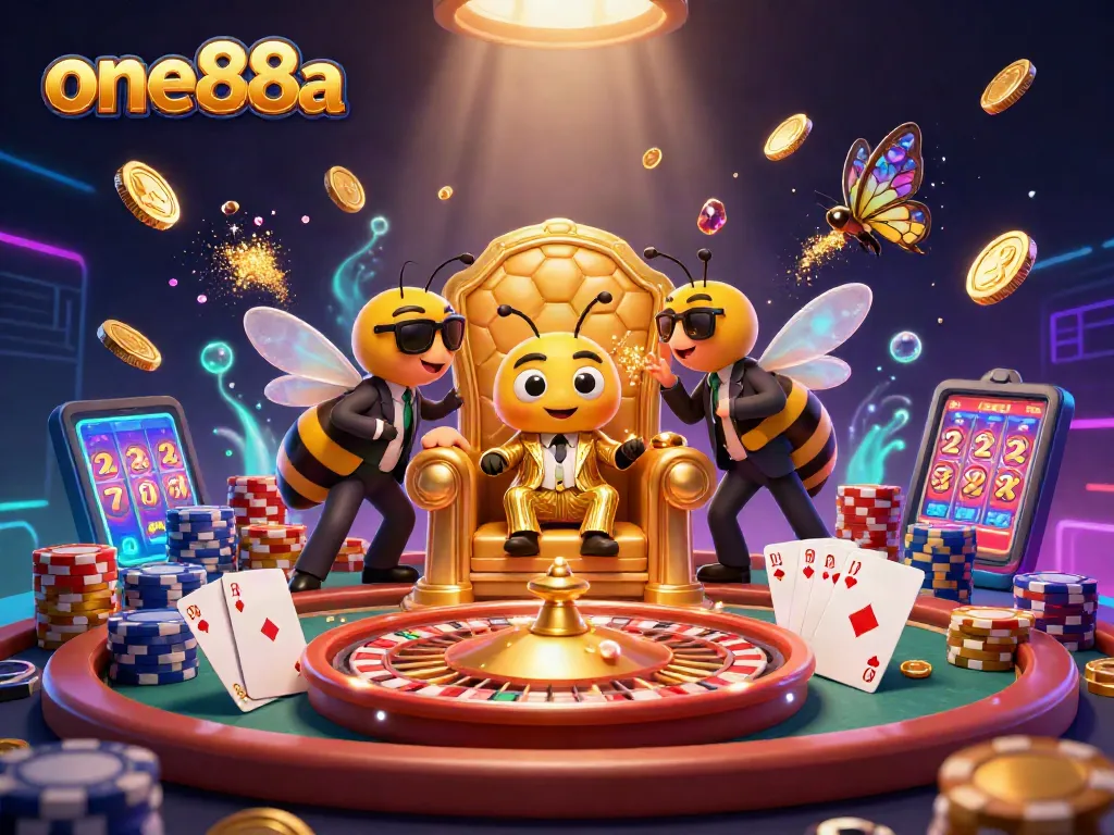 Experience exciting casino adventures with one88a featuring a vivid live casino scene packed with action.