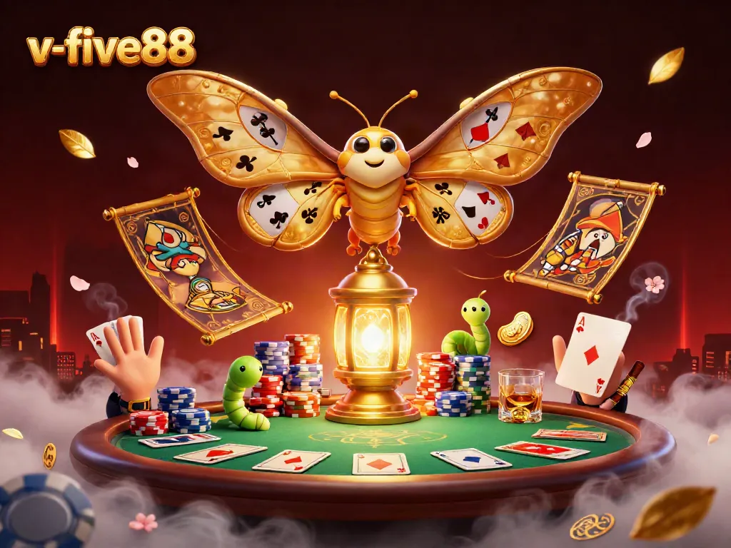 Engage in vibrant gameplay and thrilling stakes with v-five88's casino scene featuring rich visuals and dynamic gaming elements.