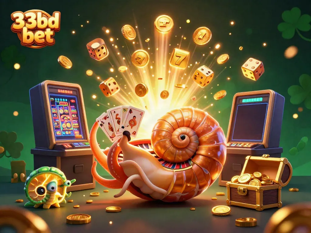 Experience thrilling action with the 33bd bet in this vibrant casino scene filled with winning symbols and golden treasures.