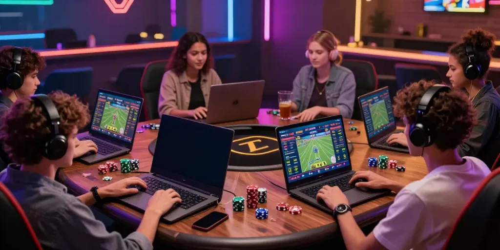 Engaged users exploring various games on the FIVE88 online gaming platform.