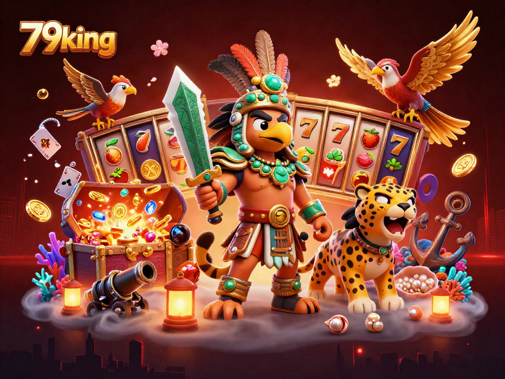 Experience thrilling gameplay with 79king, featuring vibrant slot reels and dynamic gaming elements.