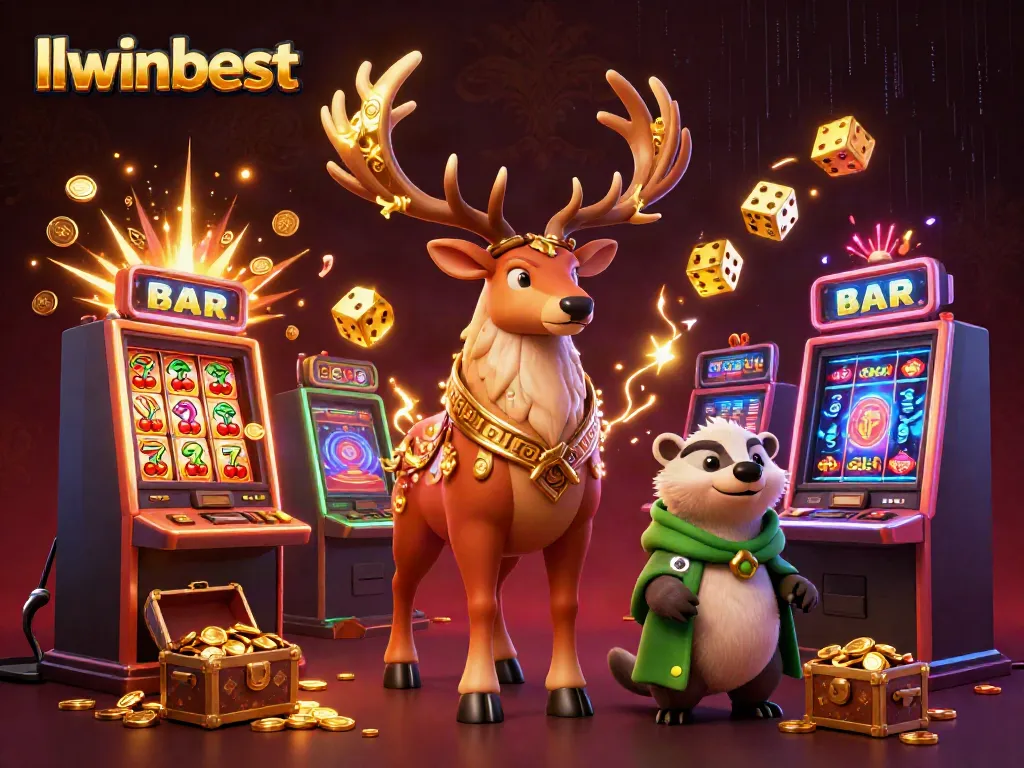 Engage in thrilling jackpots at llwinbest with dynamic casino scenes and vibrant elements.